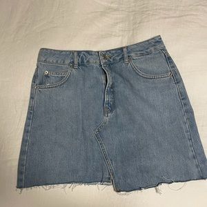 Top Shop asymmetrical Jean skirt